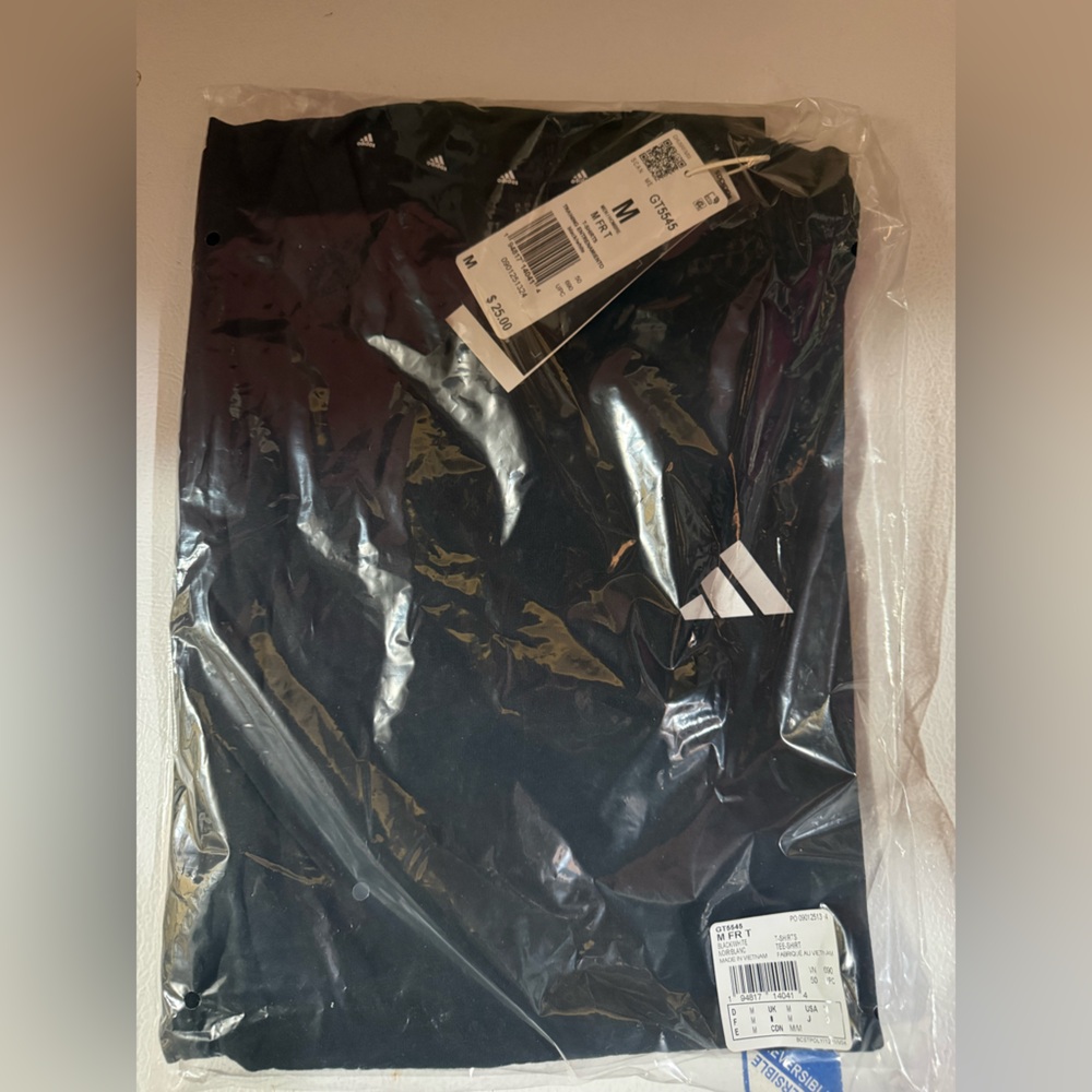 Adidas Men's Classic Black Tee - Picture 2 of 3